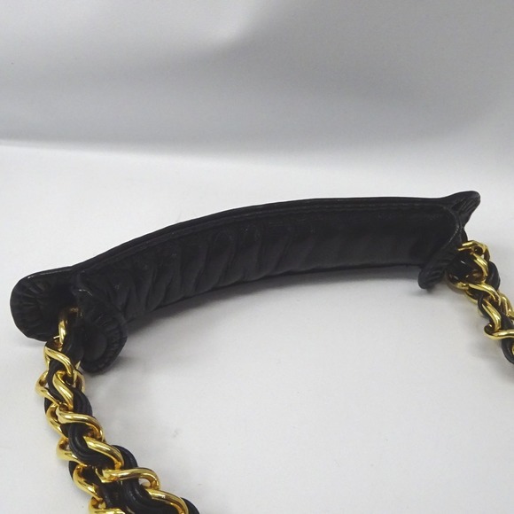 CHANEL Chain Shoulder Bag Deca Coco Mark Lambskin Black - Picture 13 of 16